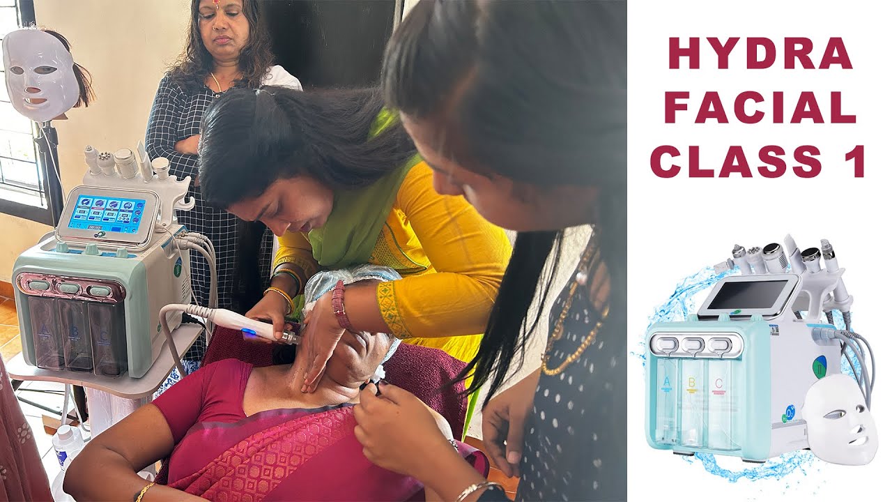 8921905591 Hydra Facial Machine Tools Training Malayalam Online Beautician Training Course