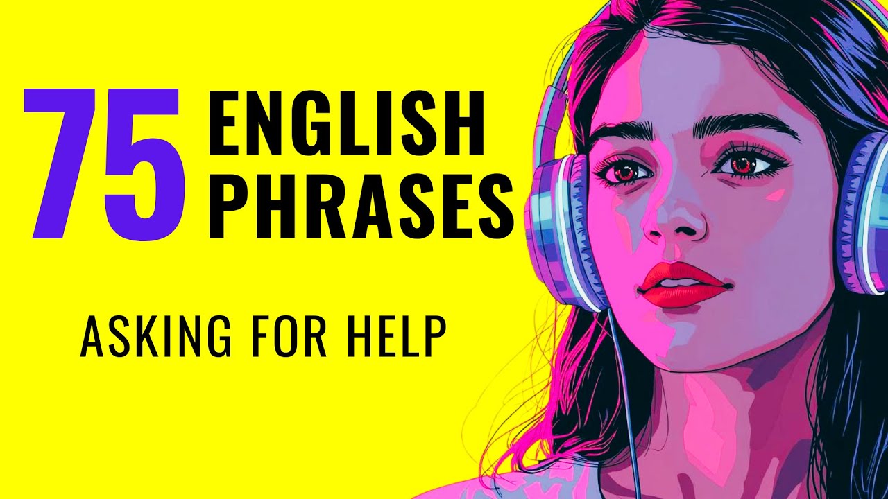 75 English Phrases: Asking for Help | Slow Listening & Shadowing Practice (A1–A2)