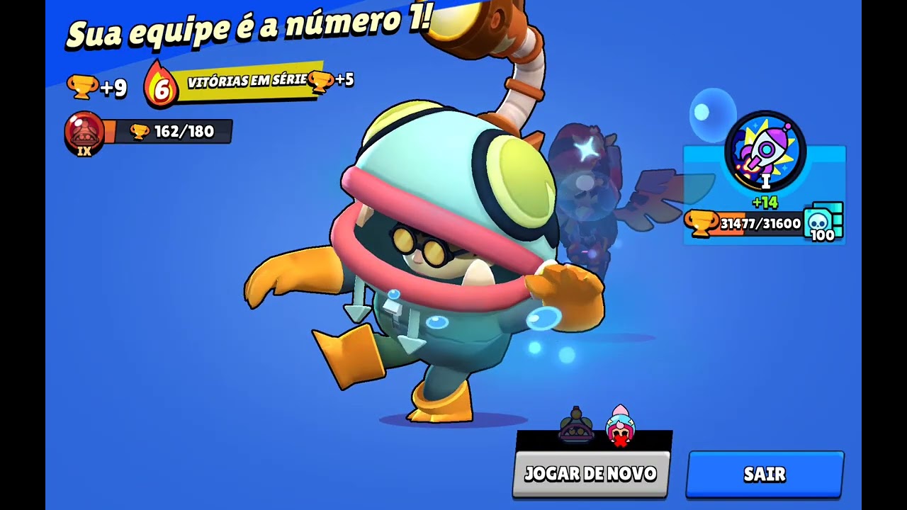 Dia 1:tentando conseguir 1000 troféus com o glowbert!