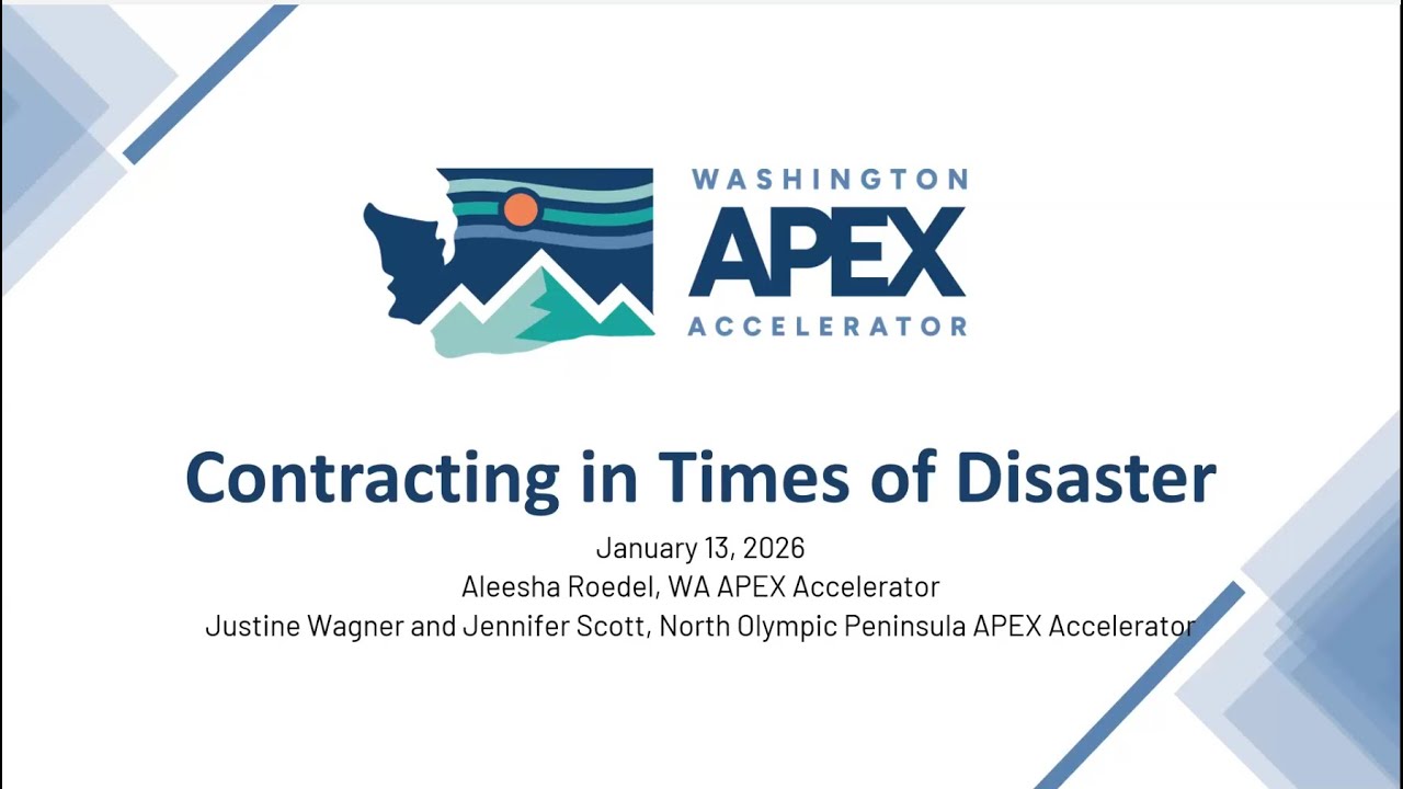 Contracting in Times of Disaster