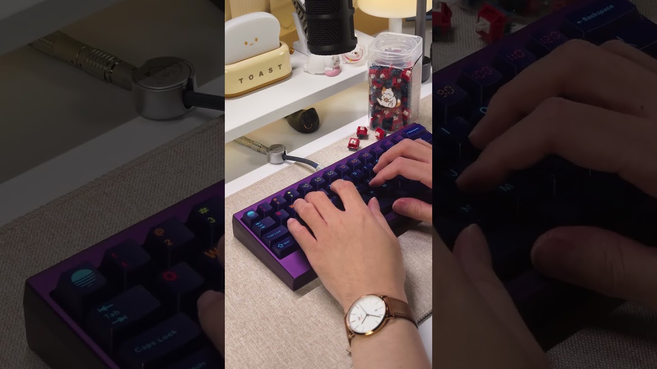 Siliworks X HMX SONJA on Kei V2 #keyboard #switch #keyboardswitches #soundtest