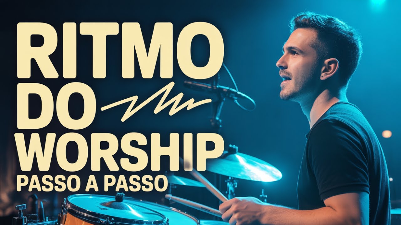 Como Tocar O Ritmo do Worship na Bateria – Aprenda a Batida Clássica Passo a Passo (Iniciantes)