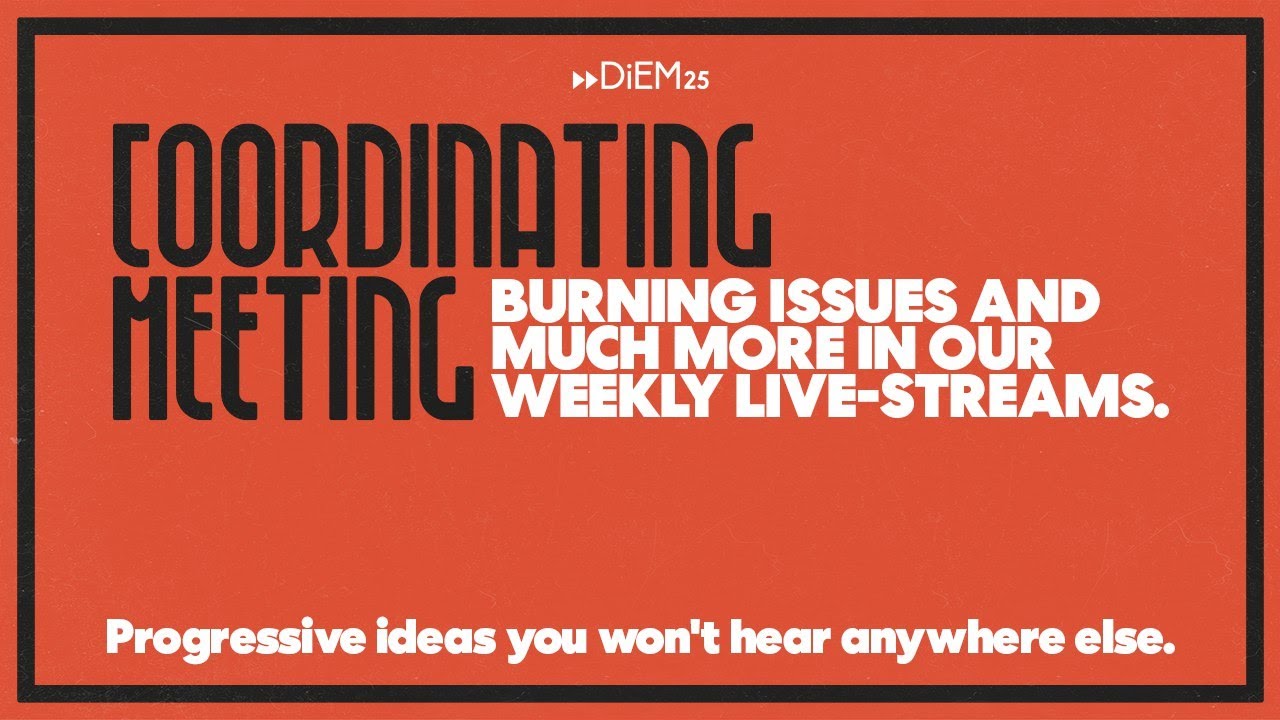 E27: Burning issues and DiEM25 electoral strategy: doing it alone vs building coalitions | DiEM25