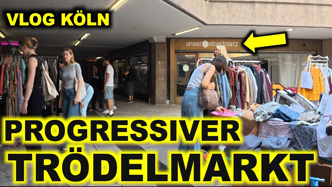 Köln vlog: Woker Hipster Flohmarkt Ebertplatz - Ramsch trifft Moral
