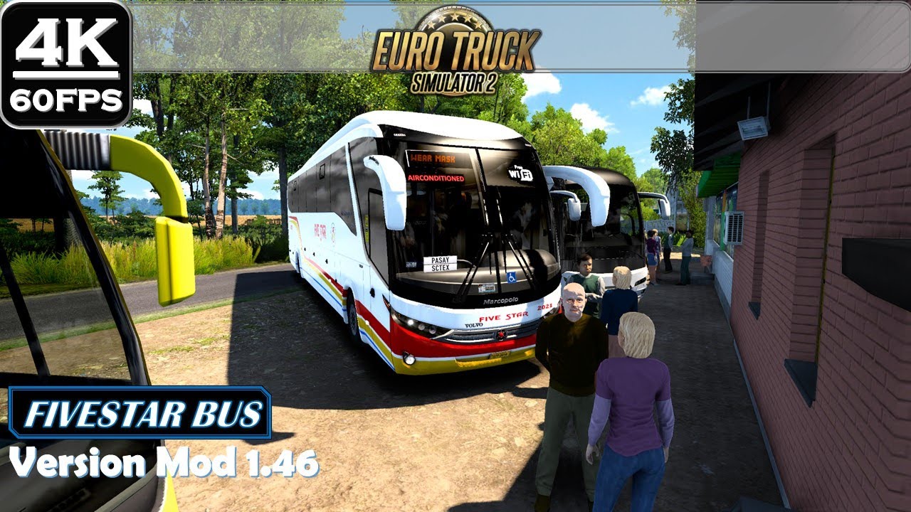 ETS2 FIVESTAR VOLVO BUS | PASAY VIA SCTEX | VERSION 1.46