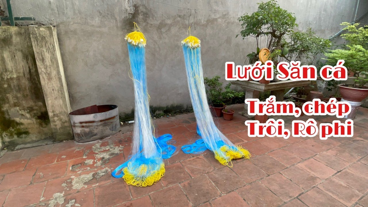 Lưới Đ&aacute;nh C&aacute; Trắm,Ch&eacute;p,Tr&ocirc;i, R&ocirc; phi.từ 1kg. Cước Th&aacute;i Ba M&agrave;n Cao 2x100m 12cm. Đ&aacute;nh ch&igrave;m, D&acirc;y p&ocirc;