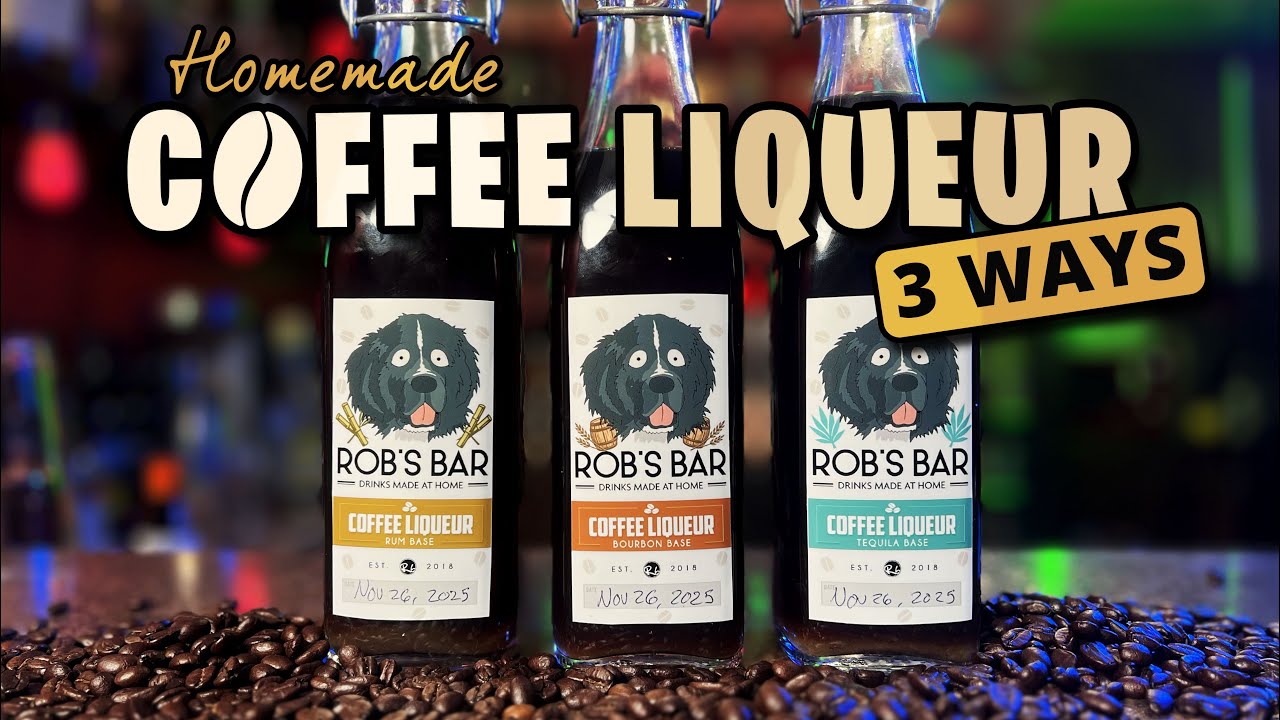 Домашний кофейный ликер: 3 варианта&hellip; Ром, бурбон и текила! Какой вариант победит? ☕🔥