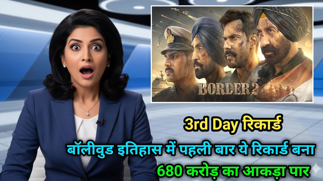 बॉलीवुड इतिहास में पहली बार ये रिकार्ड बना, Border 2 Worldwide Box Office Collection Day1