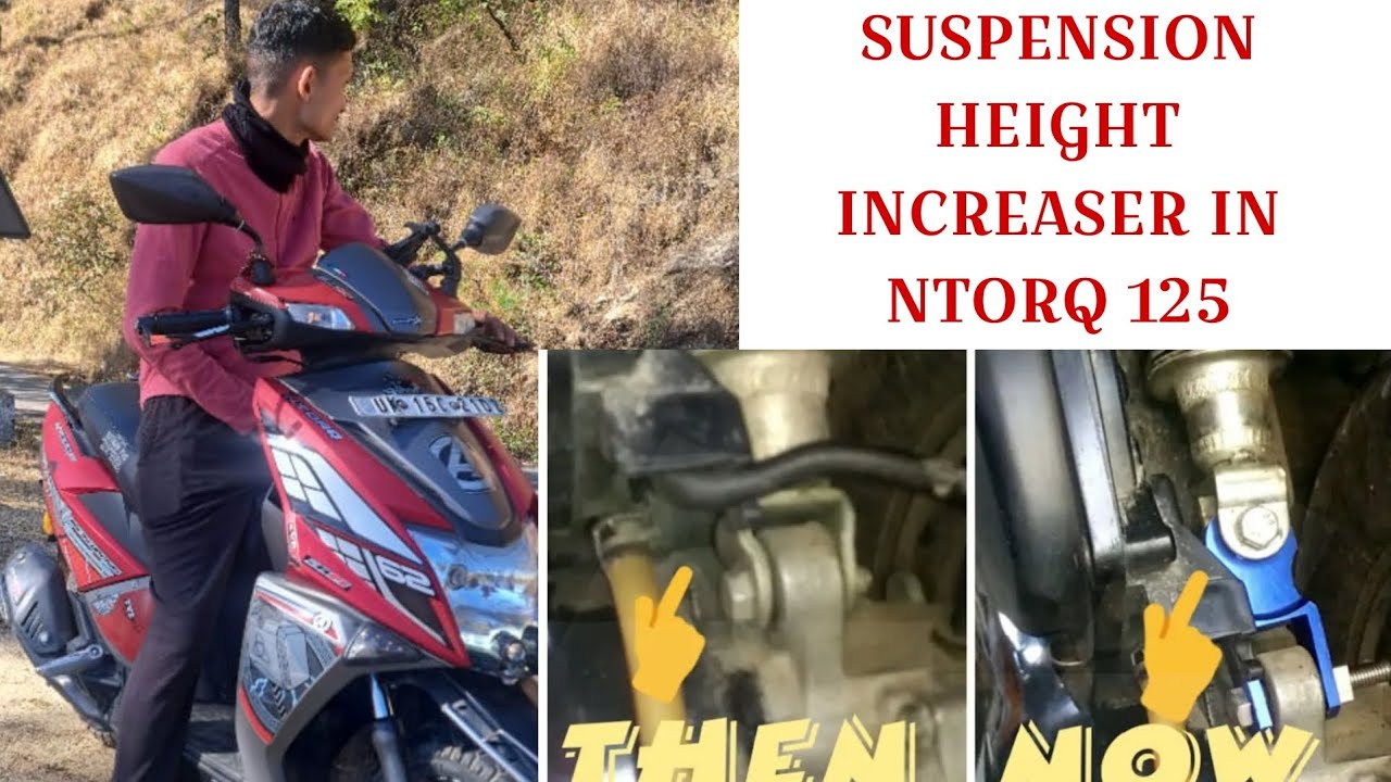 Tvs Ntorq suspension & Height increaser install AT HOME 😍 || Best performance🔥