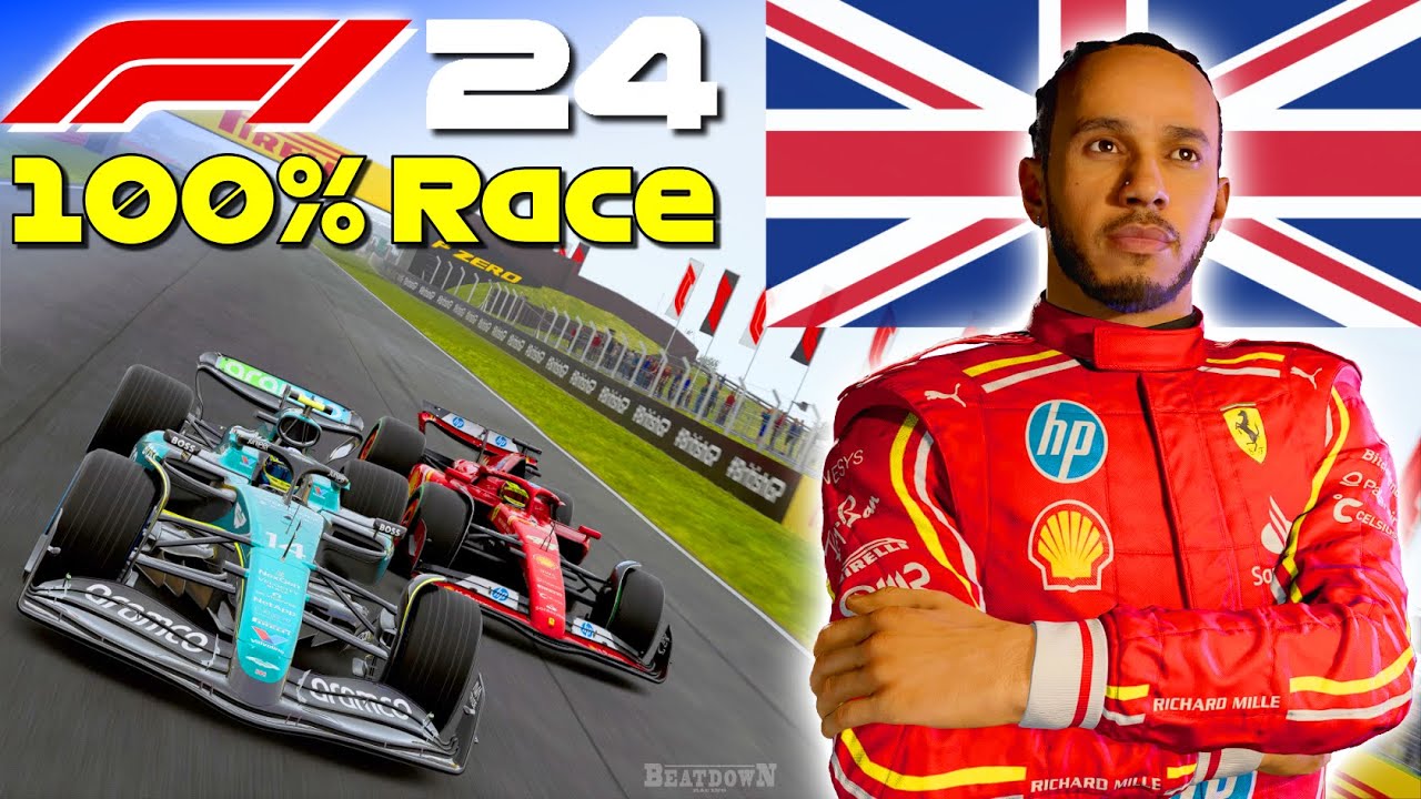 F1 24 - Hamilton Goes To Ferrari #11: 100% Race Silverstone