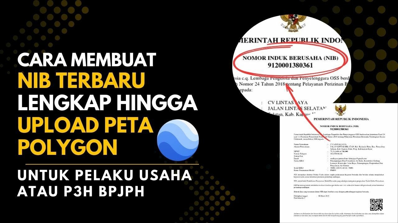 NIB LANGSUNG JADI! TUTORIAL BUAT NIB & PETA POLYGON TERBARU