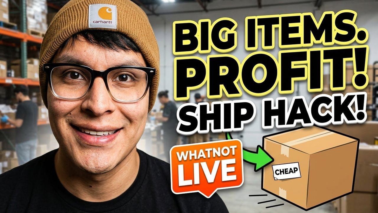 How I Sell BIG Items on Whatnot Without Killing My Profit (Shipping Hack)