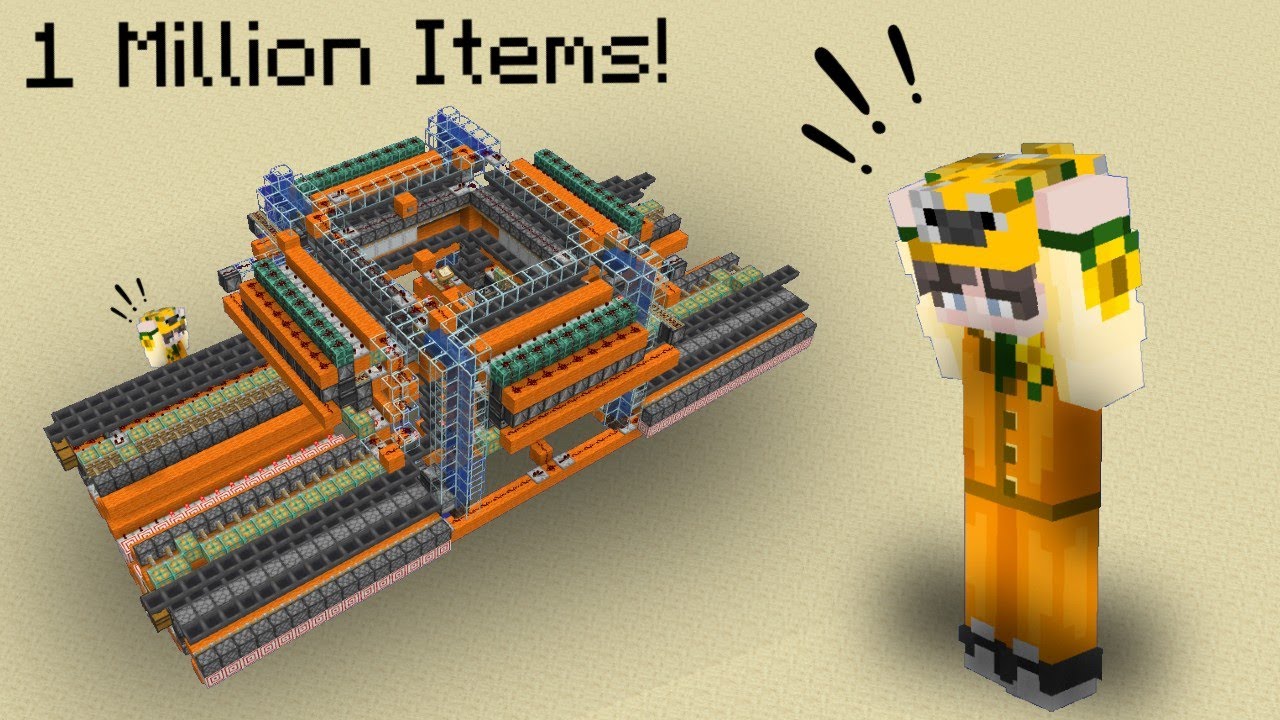 1 MILLION ITEMS MEGA STORAGE SYSTEM | Minecraft Redstone and Building Journey | #7