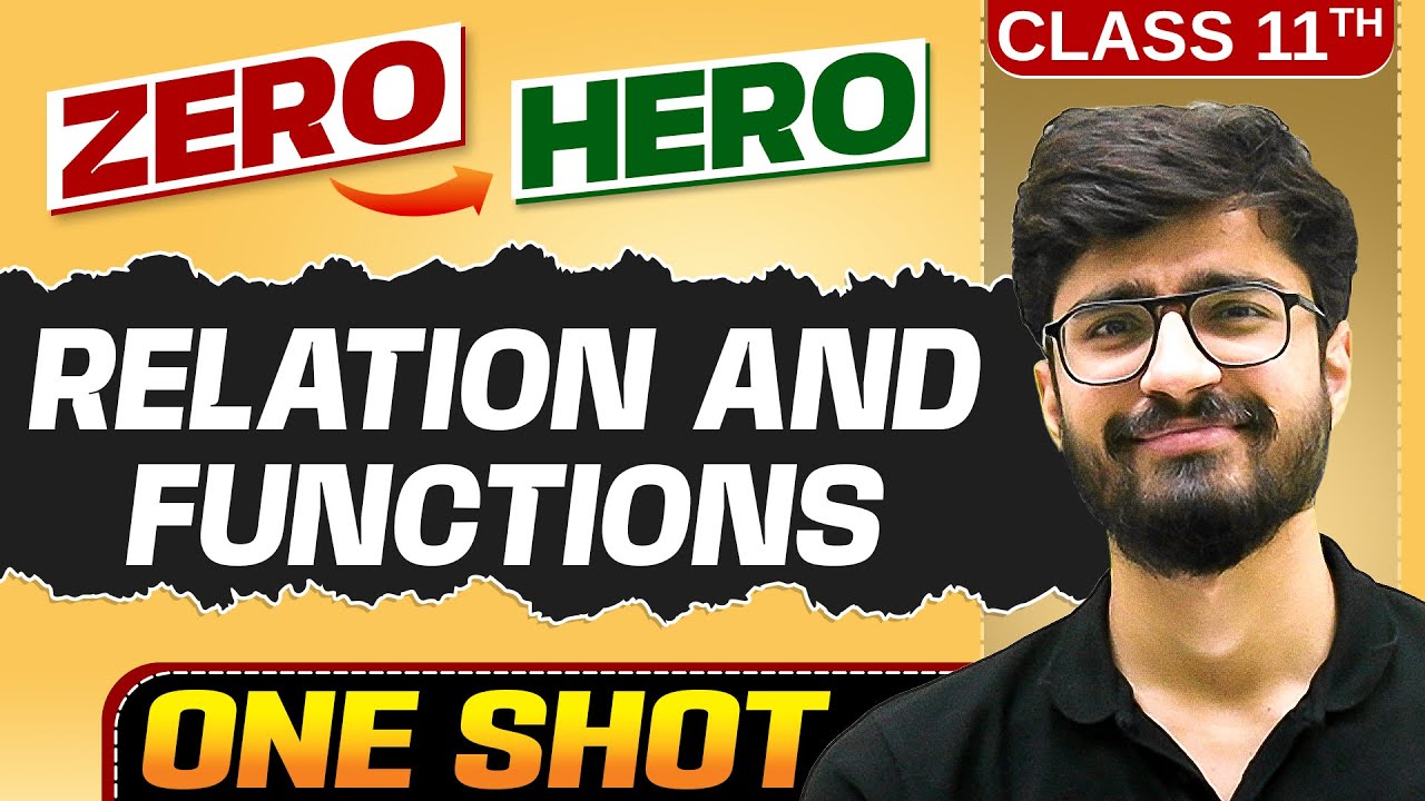 Relation And Functions | Full Chapter in ONE SHOT | Chapter 2 | Class 11 Maths 🔥