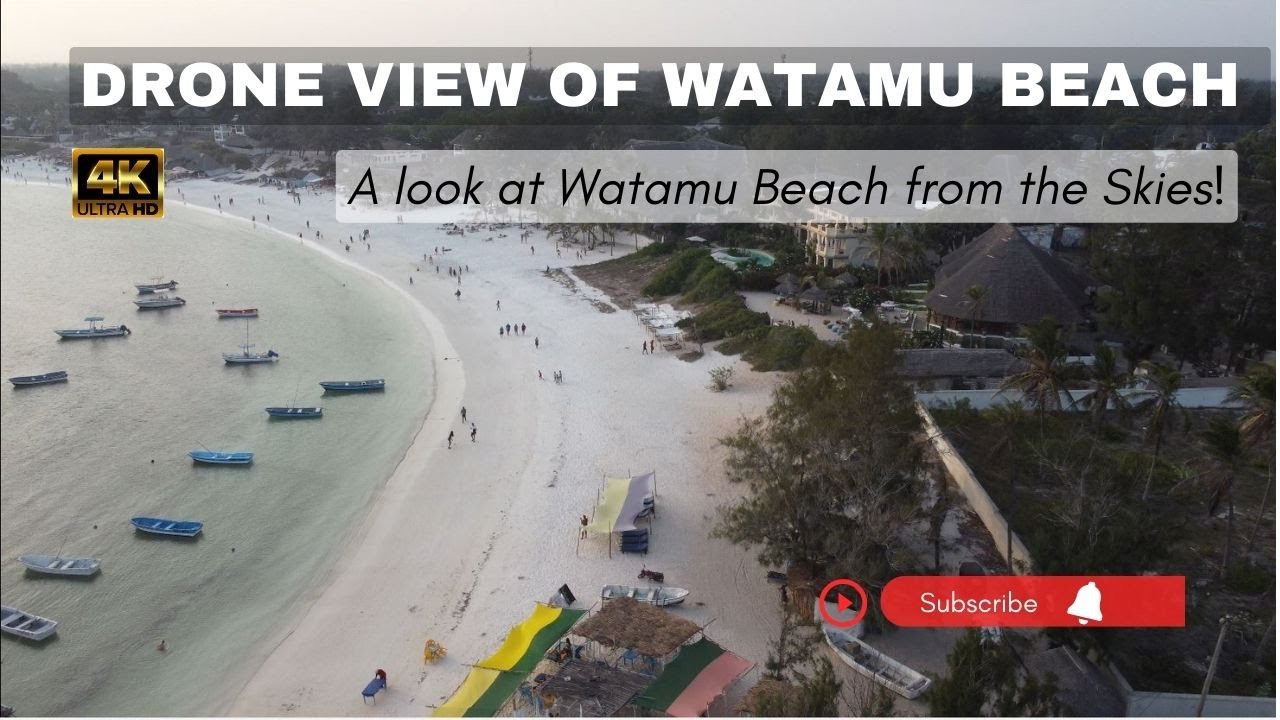 A look at Watamu Beach from Above! Amazing Drone footage in 4k, Watamu - Kenya.