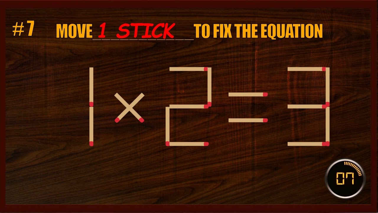Matchstick Puzzle | Matchstick Logic Puzzles | Matchstick Tricks#BrainGames #MatchstickChallenge