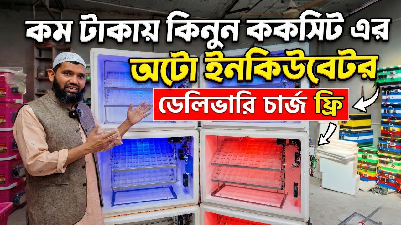 কম টাকায় কিনুন ককসিট এর অটো ইনকিউবেটর | ডেলিভারি চার্জ ফ্রি | Afifa Incubator