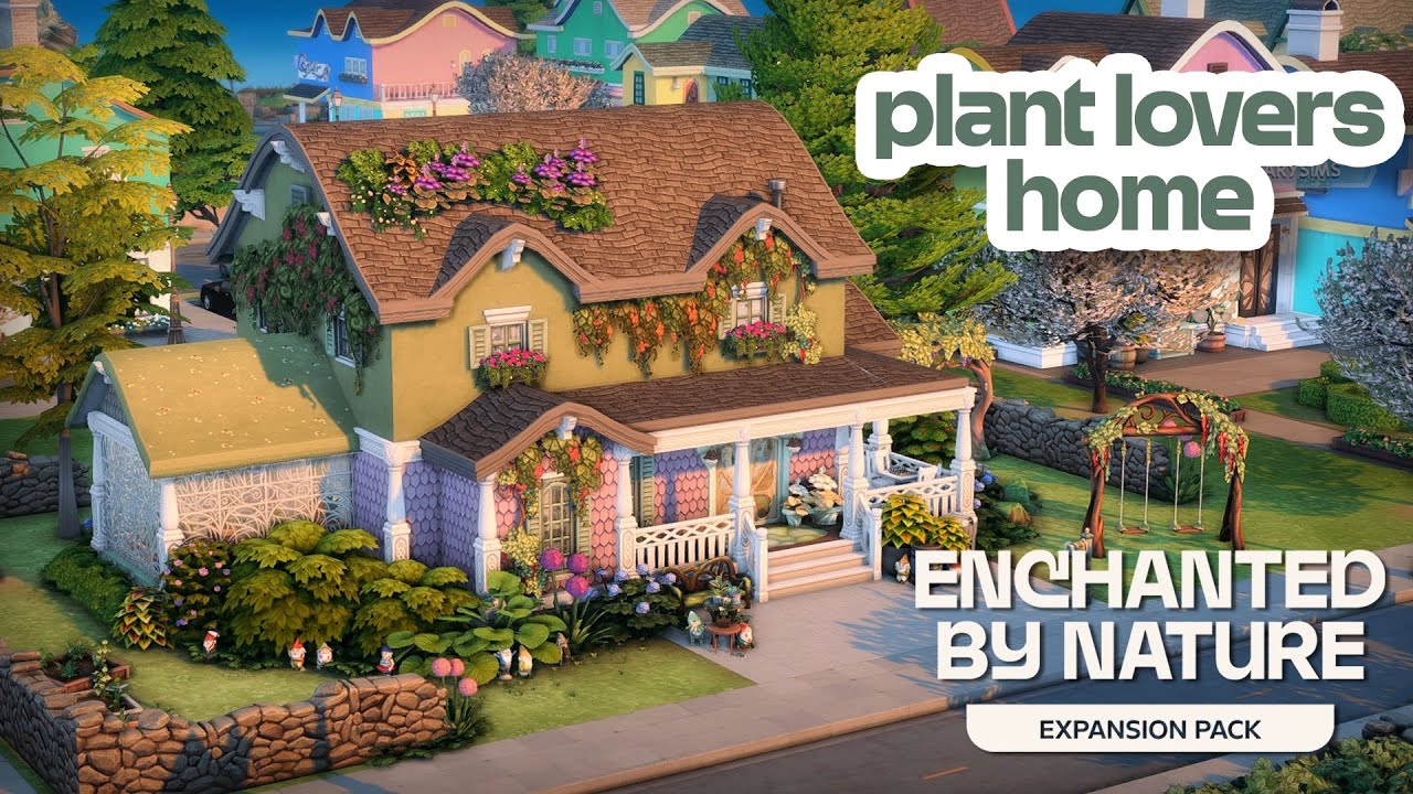 Plant Lovers Family Home 🪴 | The Sims 4: Enchanted by Nature Speed Build (Early Access)