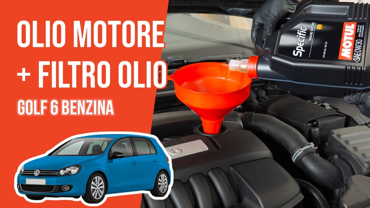 Cambio olio motore e filtro dell'olio Golf 6 1.6 🛢