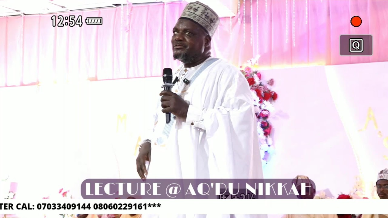 LECTURE @ AQ'DU NIKKAH