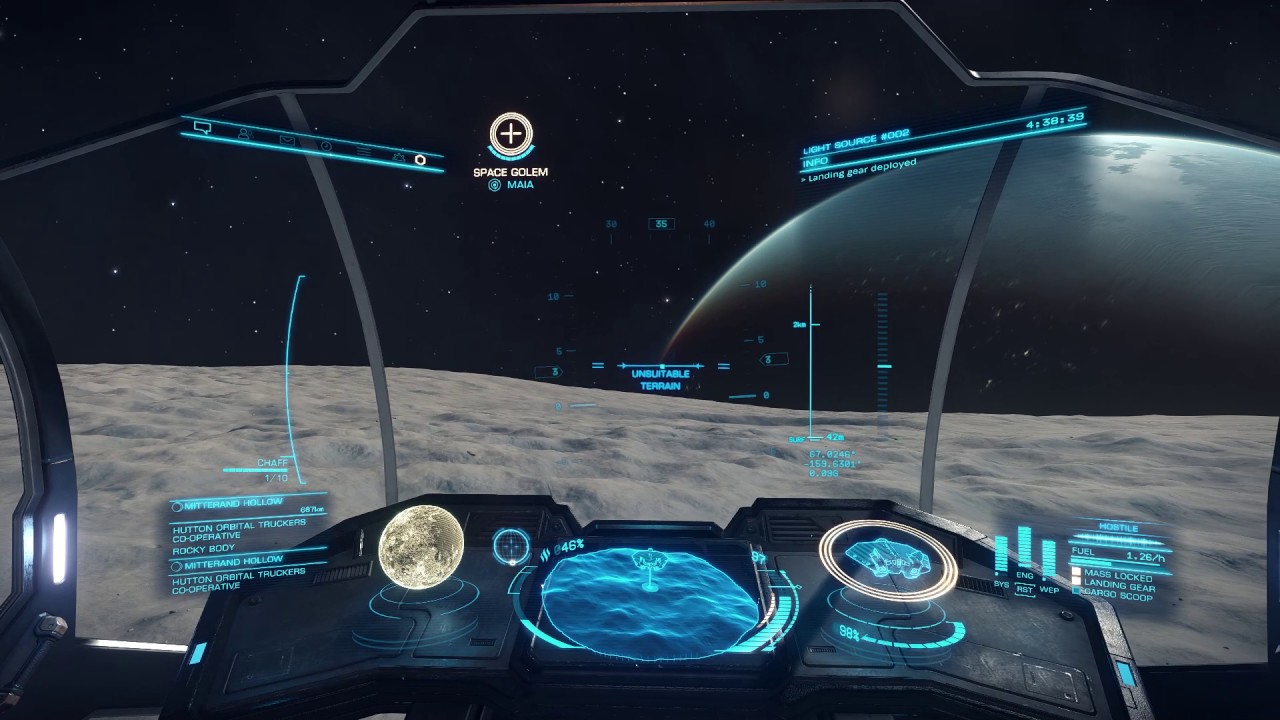 Elite Dangerous - This Planet(Moon... -.-) Breaks My Mind...