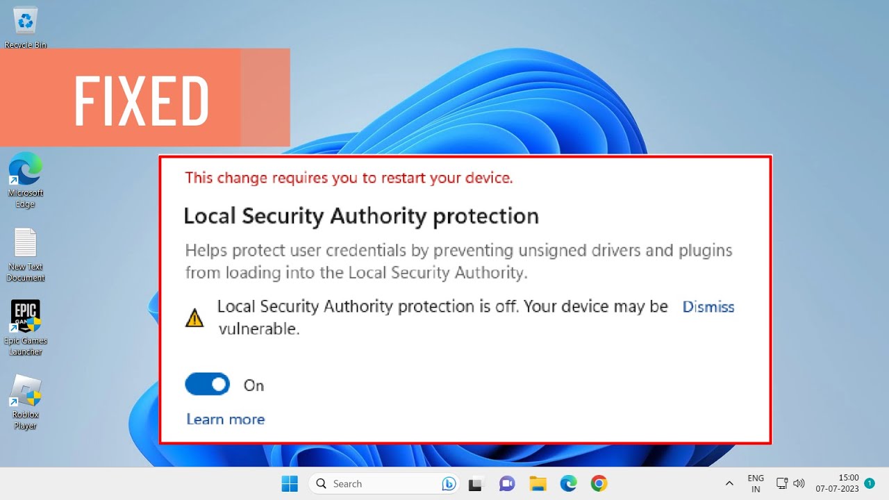 How To Fix Local Security Authority Protection Is Off in Windows 11 (FIXED)