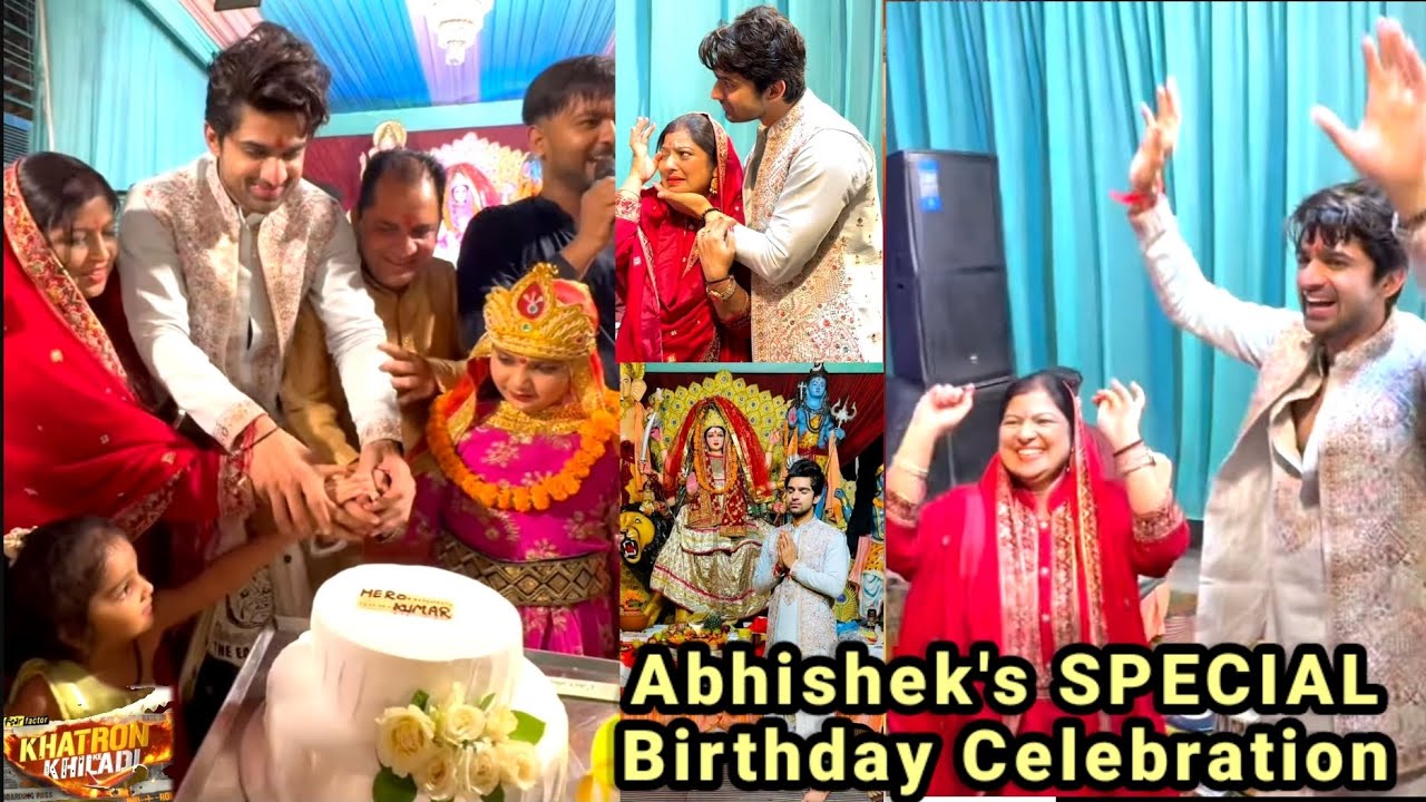 KKK14: Abhishek Kumar CELEBRATES Birthday with Family| Abhishek gets EMOTIONAL with Mom on Birthday