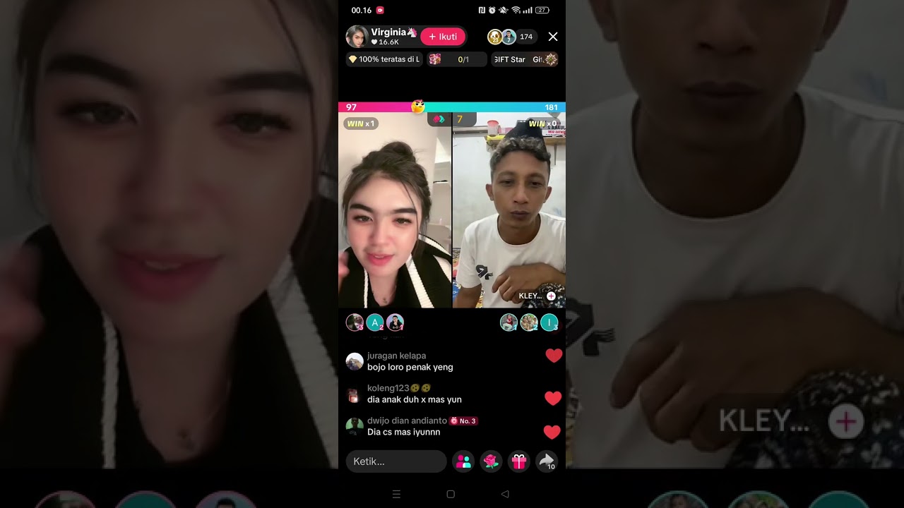 live kleyeng & virginia..🫶🤗🥰#masiyun #fyp