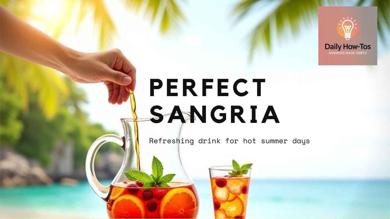 Best Homemade Sangria Classic Spanish Cocktail Made Easy #SummerDrinks #CocktailTime  #sangria