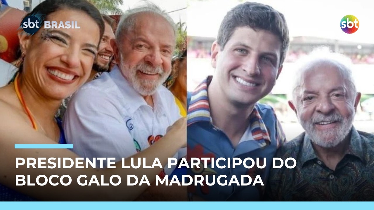 Lula vai ao Galo da Madrugada com Raquel Lyra e João Campos, que disputam governo de PE | #SBTBrasil
