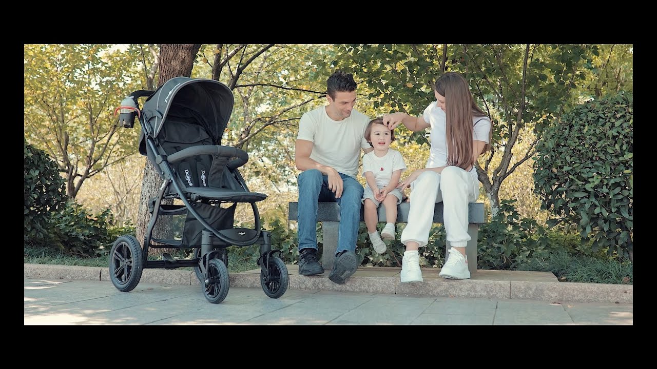Daliya® VARIYO Buggy Kinderwagen mit XXL-Sonnenverdeck und für große Eltern geeignet