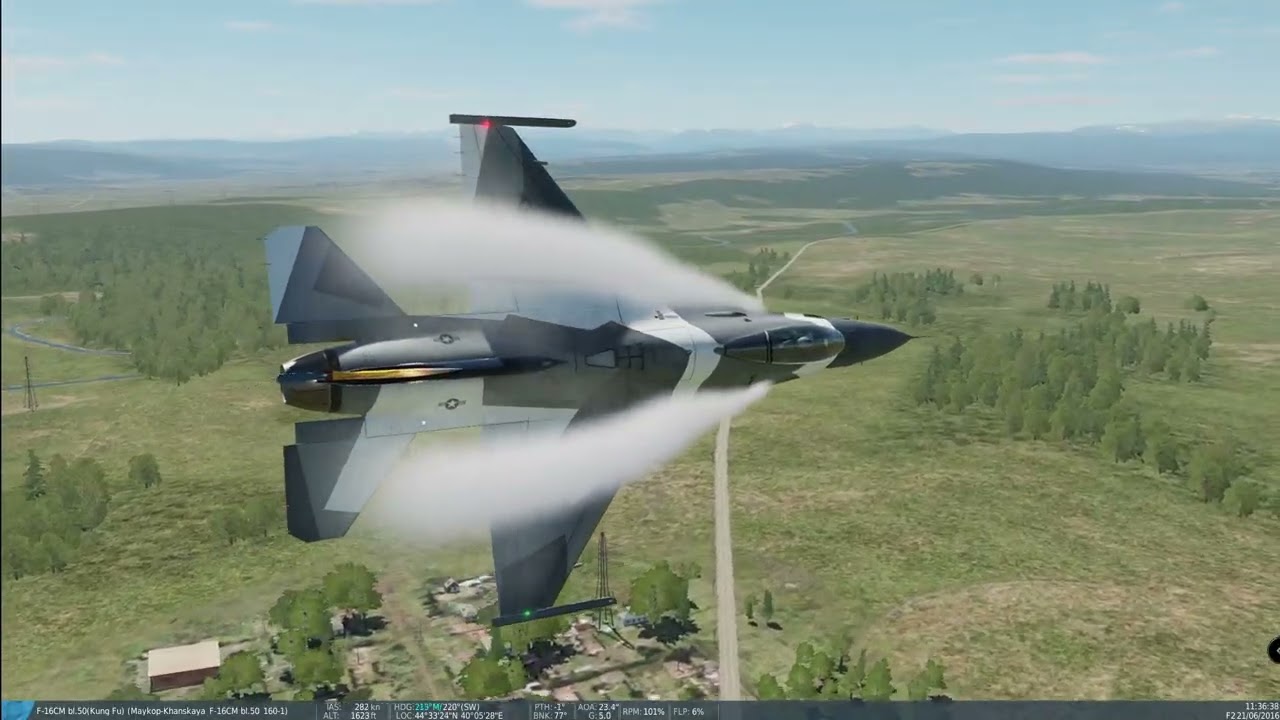 F-16 DCS BFM - close maneuvering