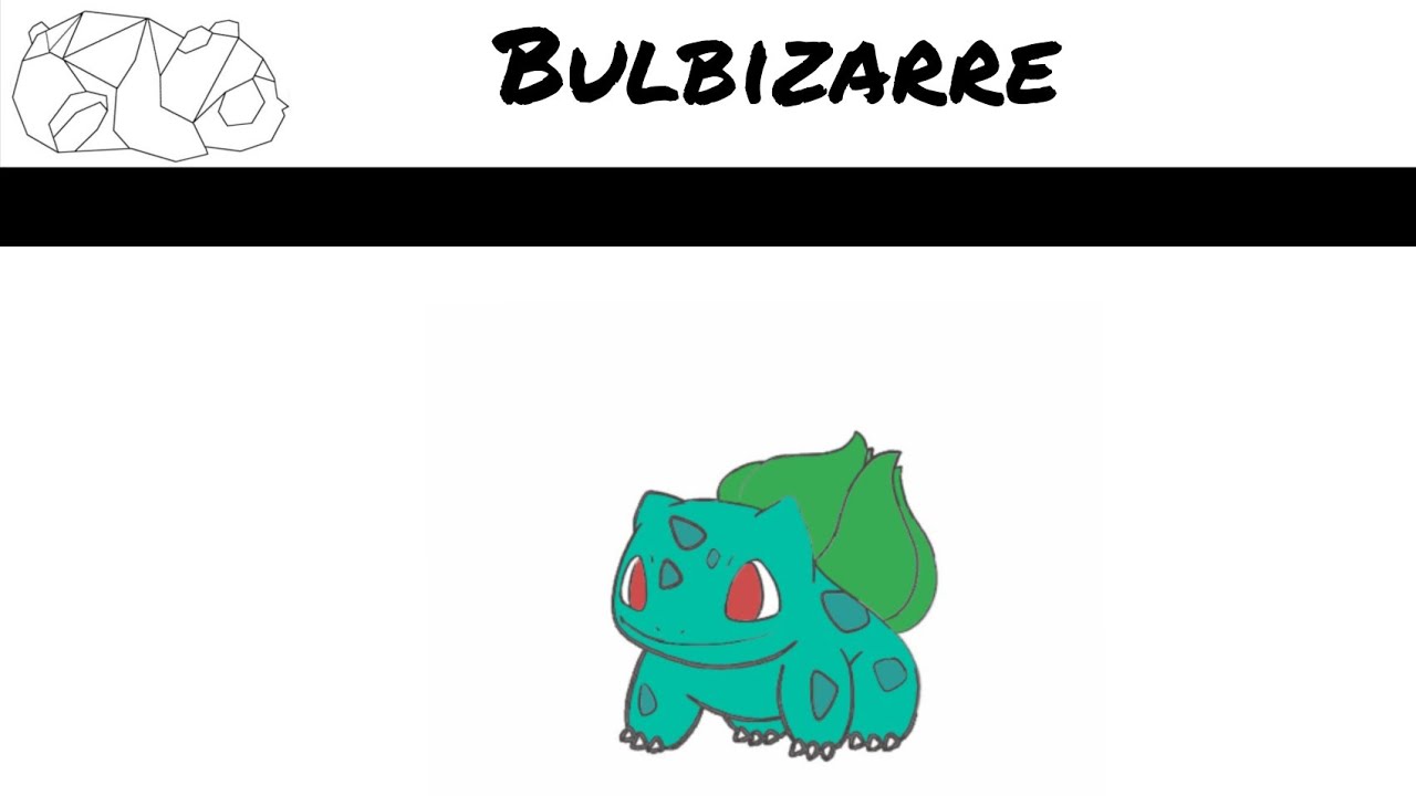 Comment dessiner bulbizarre !! 😁 N&deg;001
