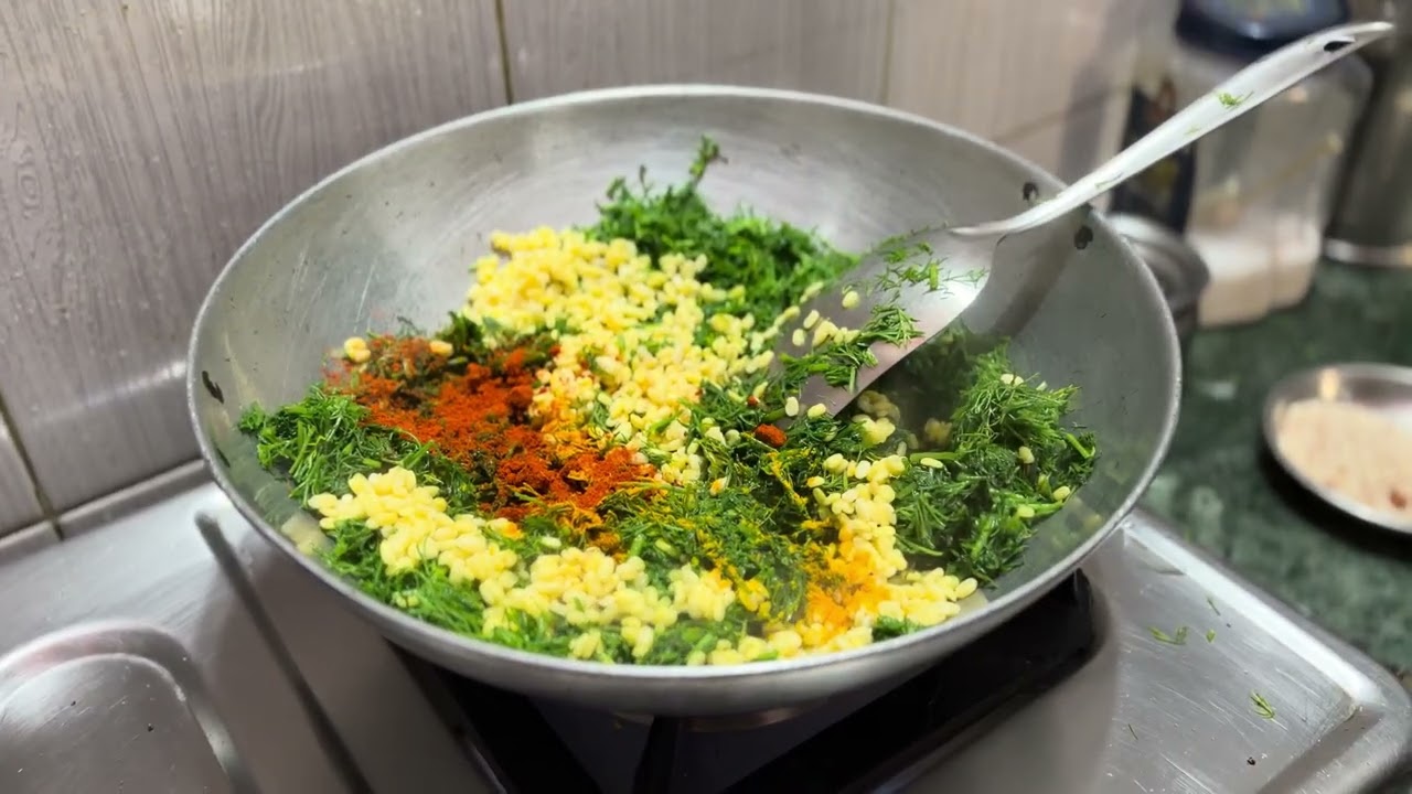 🌿 Shepuchi Bhaji | या पद्धतीने केली तर शेपूची भाजी होईल एकदम चविष्ट 😋✨ #viral #recipe #cooking 🍽️🥬