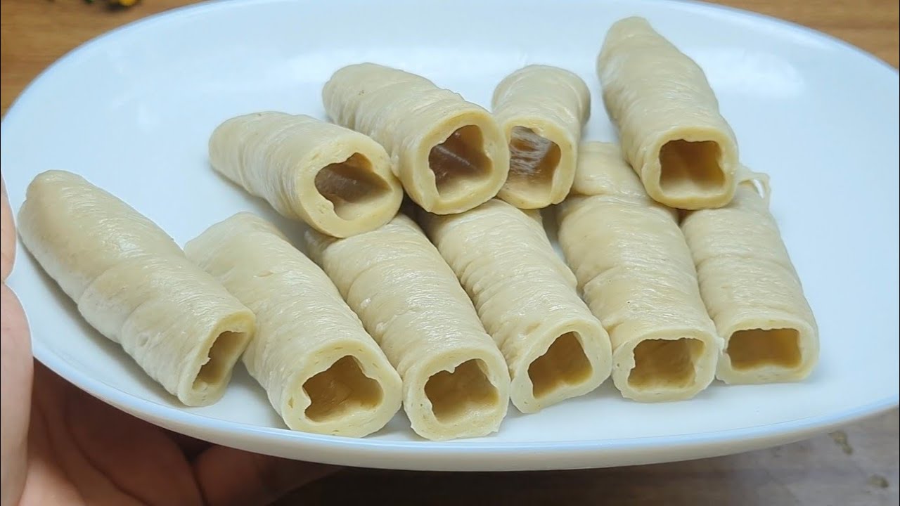 MÌ CĂN - Cách làm MÌ CĂN ỐNG dai ngon mì căn chay từ bột mì đa dụng - món chay ngon  - @TÚLÊMIỀNTÂY