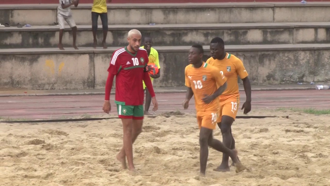 MATCH AMICAL  BEACH SOCCER  COTE D'IVOIRE  vs  MAROC