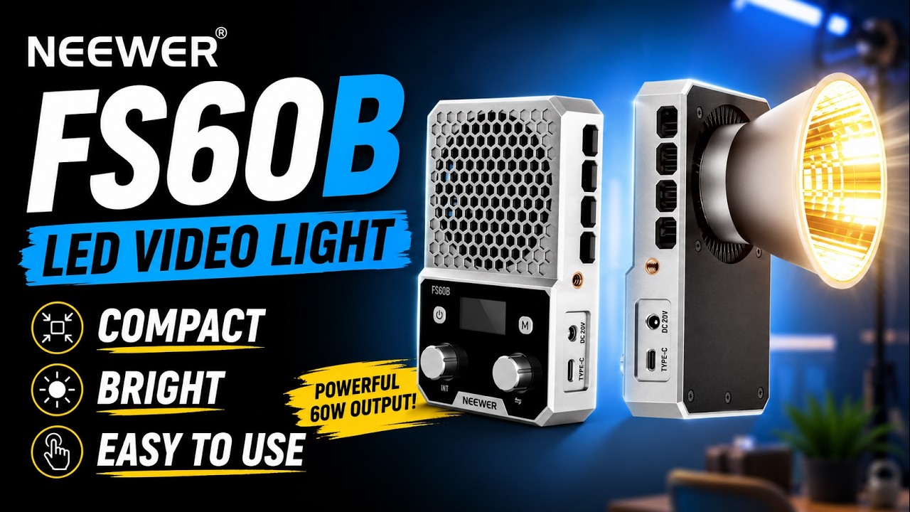 NEEWER FS60B: светодиодный видеосвет 60 Вт 2026