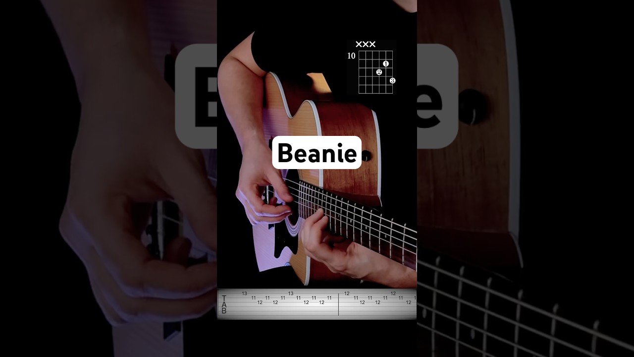 Beanie - Chezile | Guitar tutorial #guitar #tutorial #easyguitartutorial