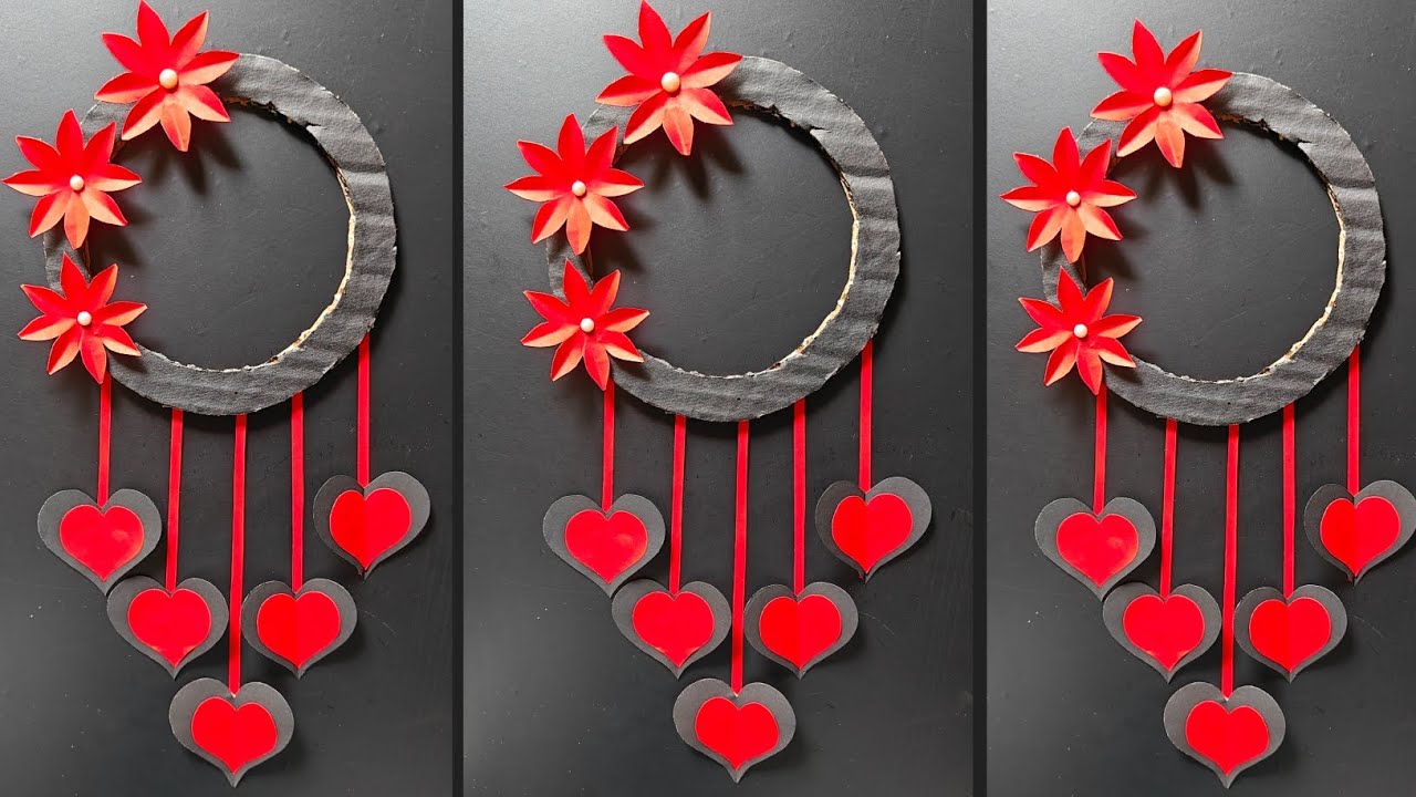 Easy and Quick Paper Wall Hanging Ideas / A4 sheet Wall decor / Cardboard Reuse / Room Decor DIY❤️