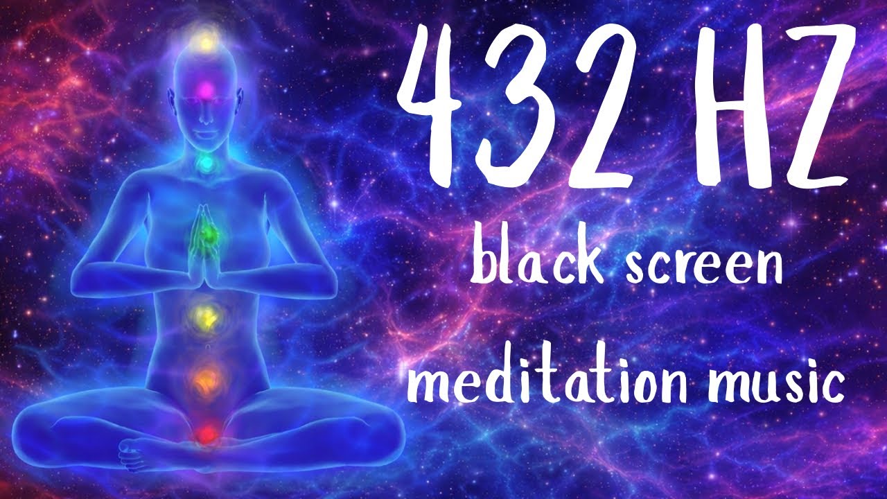 432 HZ Pure Tone | 8 Hour Black Screen Meditation Music