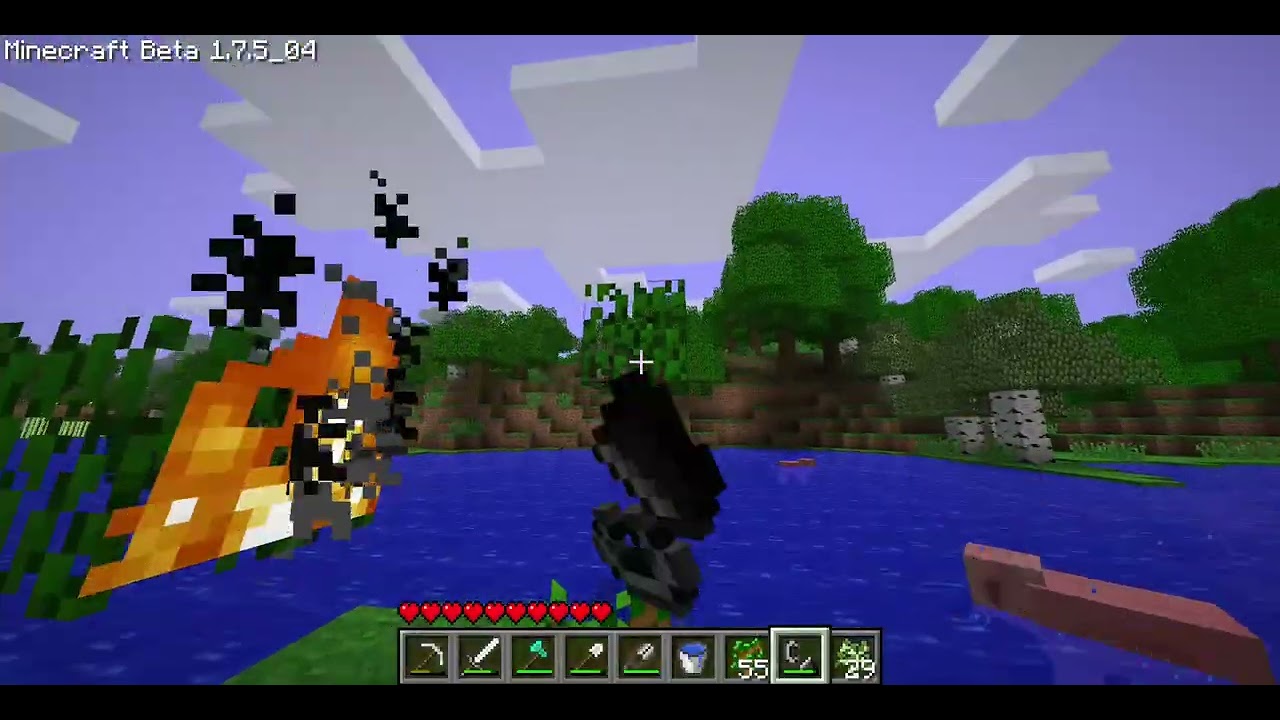 Minecraft beta 1.7.3 with the cocoa mod