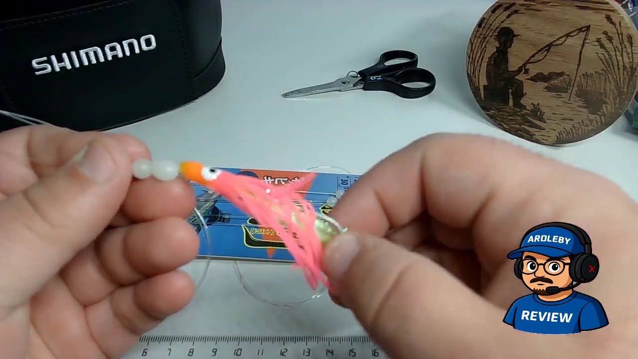 Articulo de shein parte 9 / Set de 6 cebos de anzuelos con forma de calamar luminoso.