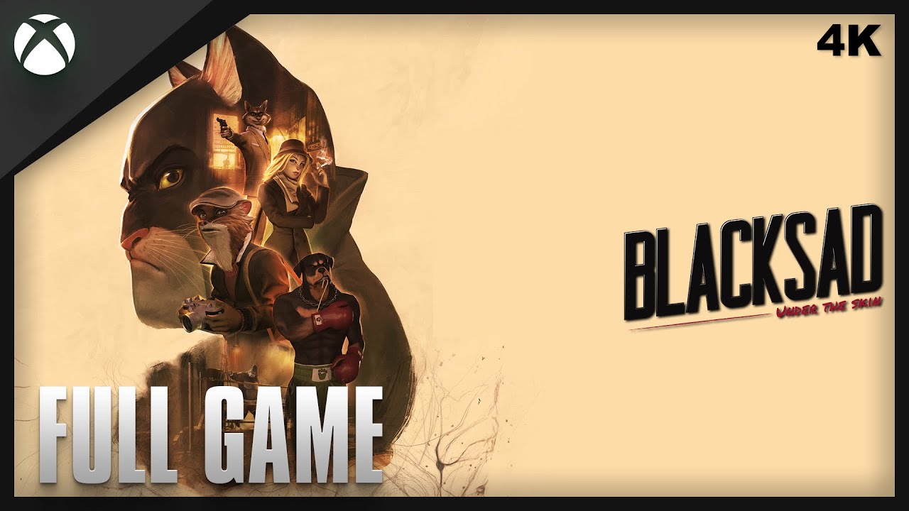 Blacksad : Under the Skin  | Full Game Walkthrough 4K | No Commentary