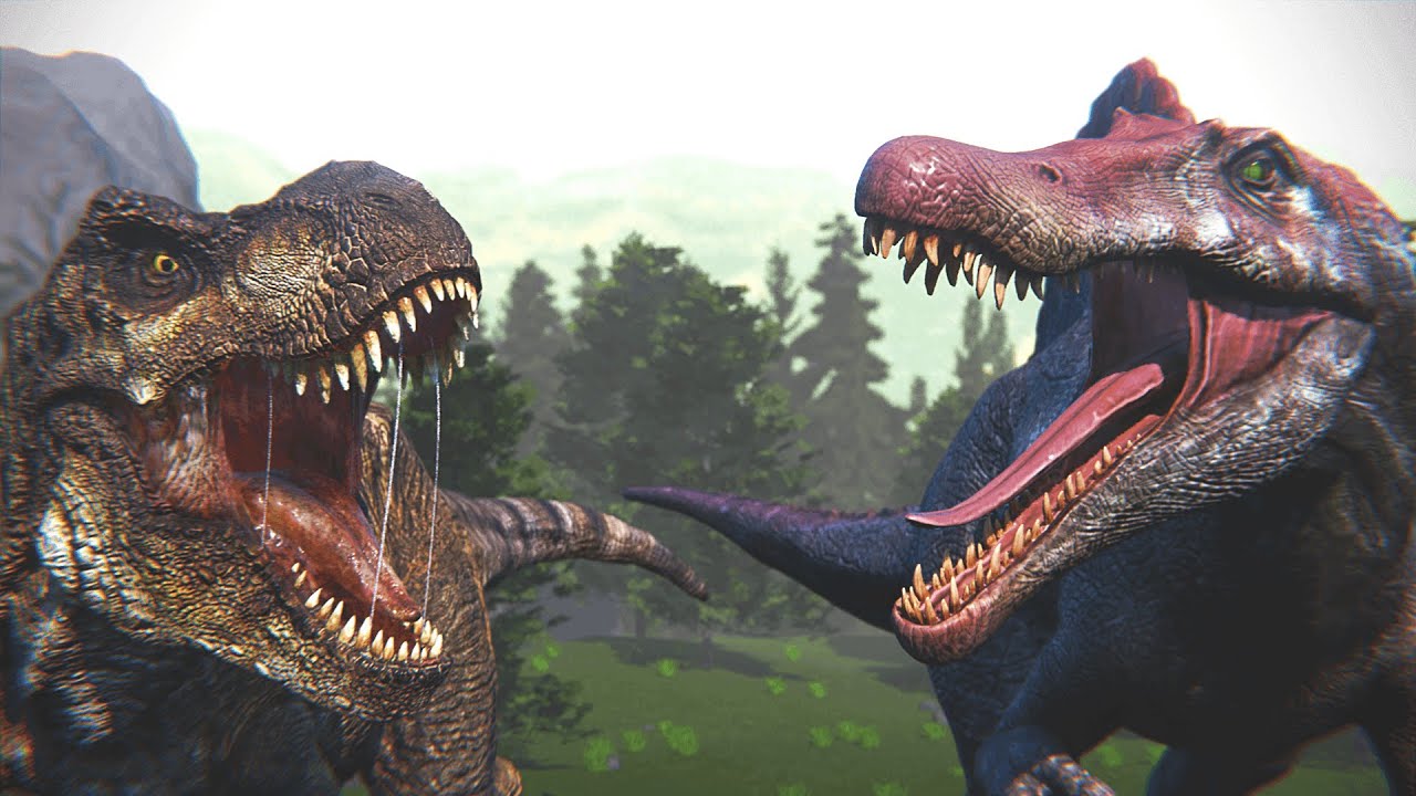 Ember Vs JP3 Spinosaurus | Jurassic World Animation