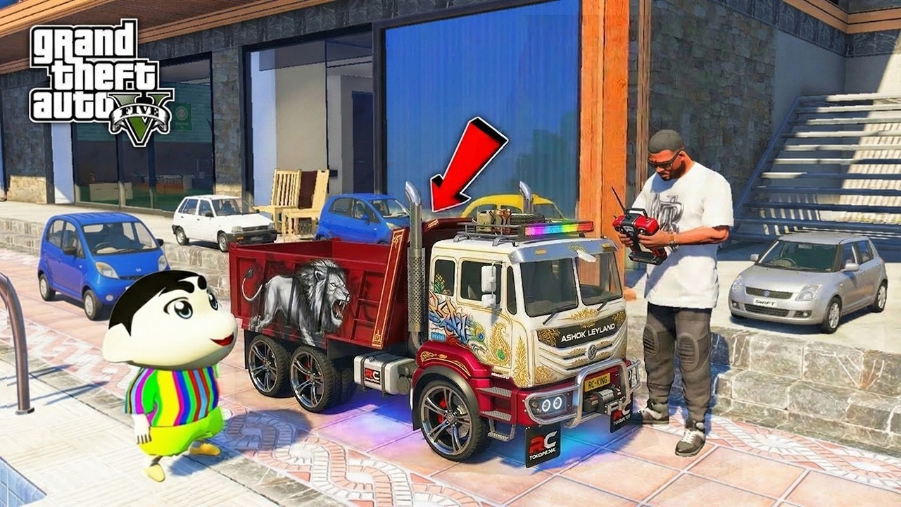 Franklin & shinchan Buy Mini RC Indian Truck Modification in GTA 5