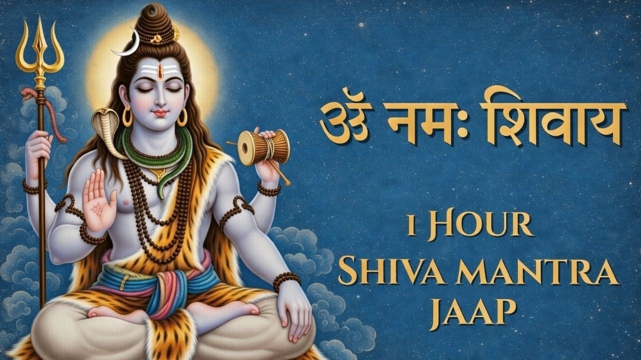 ॐ नमः शिवाय – 1 घंटा शिव मंत्र जाप | Deep Meditation & Inner Peace