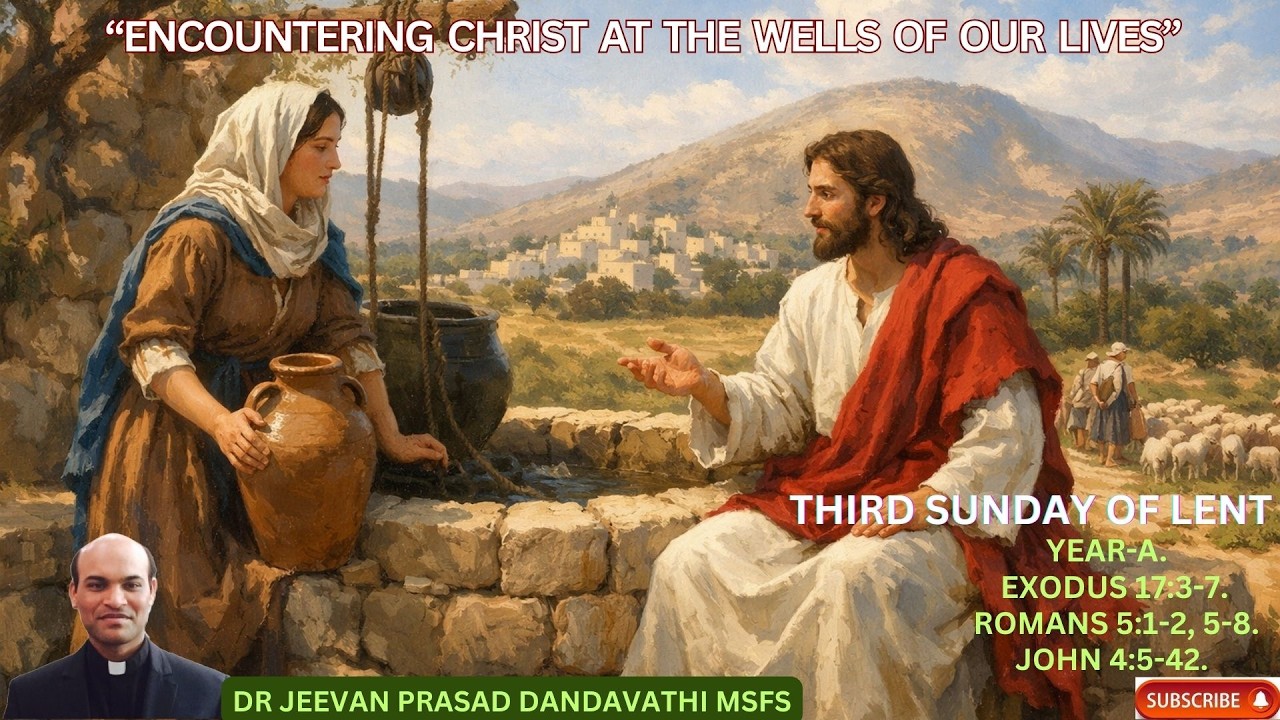“ENCOUNTERING CHRIST AT THE WELLS OF OUR LIVES” // DR JEEVAN PRASAD DANDAVATHI MSFS.