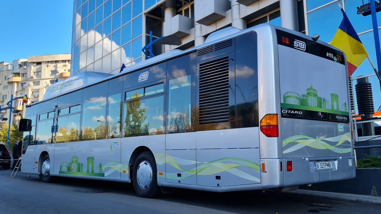 Octombrie 2022 | Mercedes-Benz Citaro 0530 CNG #4116 al STB prezentat în fața Camerei de Comerț
