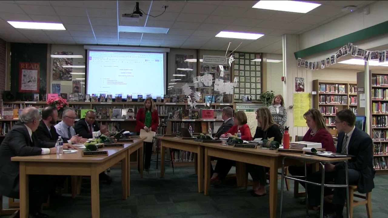 Shenendehowa Board of Education Meeting 12/19/17