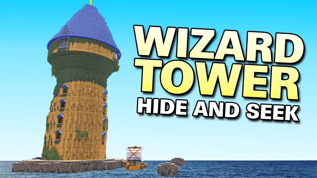 BAD LUCK Hiding in The WIZARD TOWER! (Scrap Mechanic Multiplayer Monday)